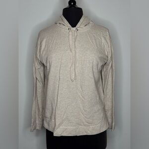J Jill Beige Sweatshirt Hoodie Pullover
